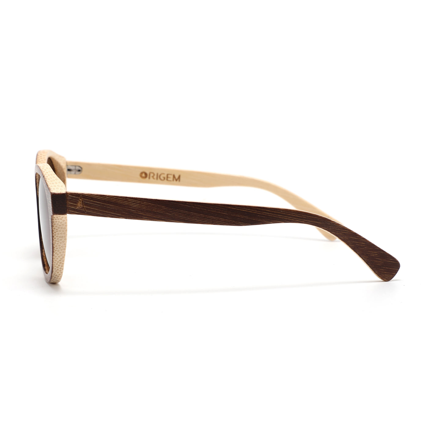 Peneda-Geres - bi-color bamboo with polarized brown lenses - side