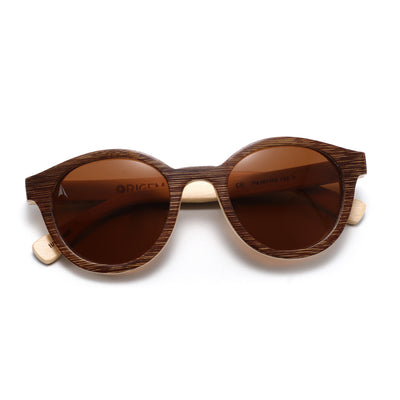 Peneda-Geres - bi-color bamboo with polarized brown lenses - up